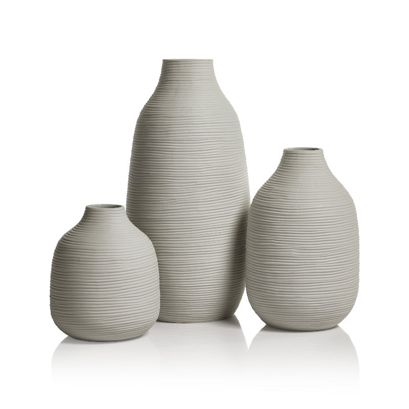 Textured White Porcelain Vase (3 Sizes)