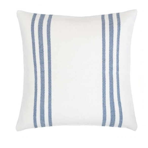 22" French Stripe Indoor/Outdoor Pillow