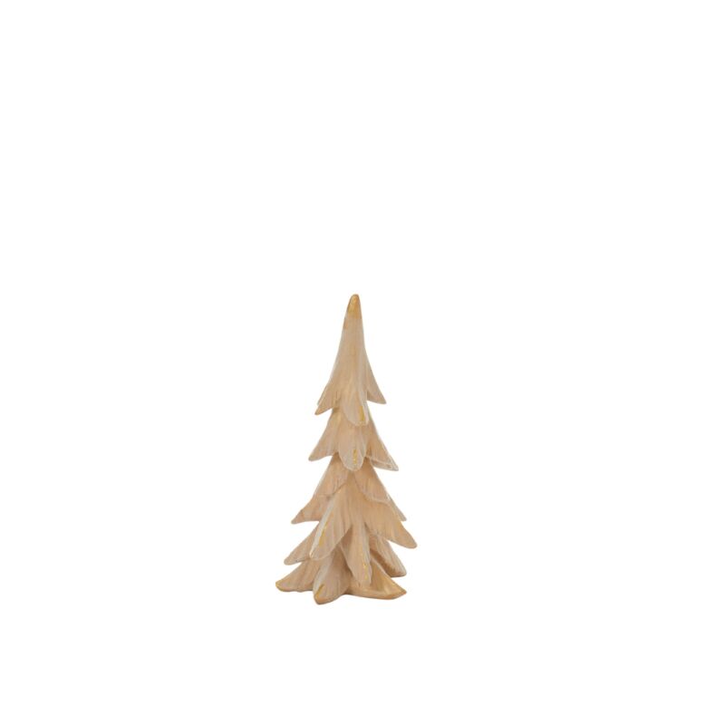 Flocked Gold Decorative Tree (3 Sizes)