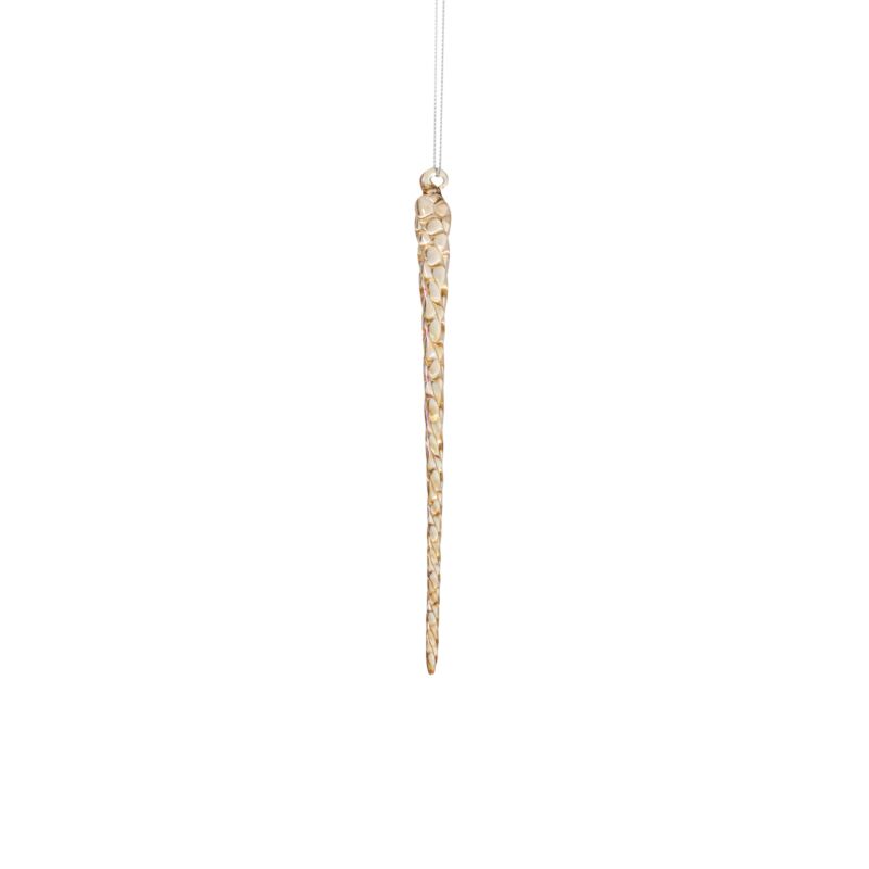 Amber Twist Icicle Ornament