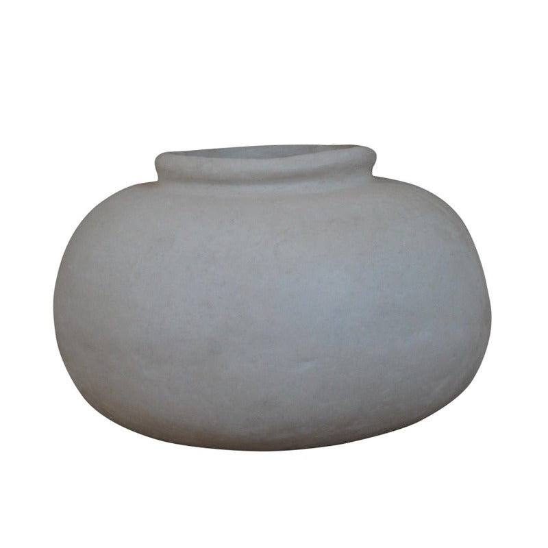 Paper Mache Round Pot