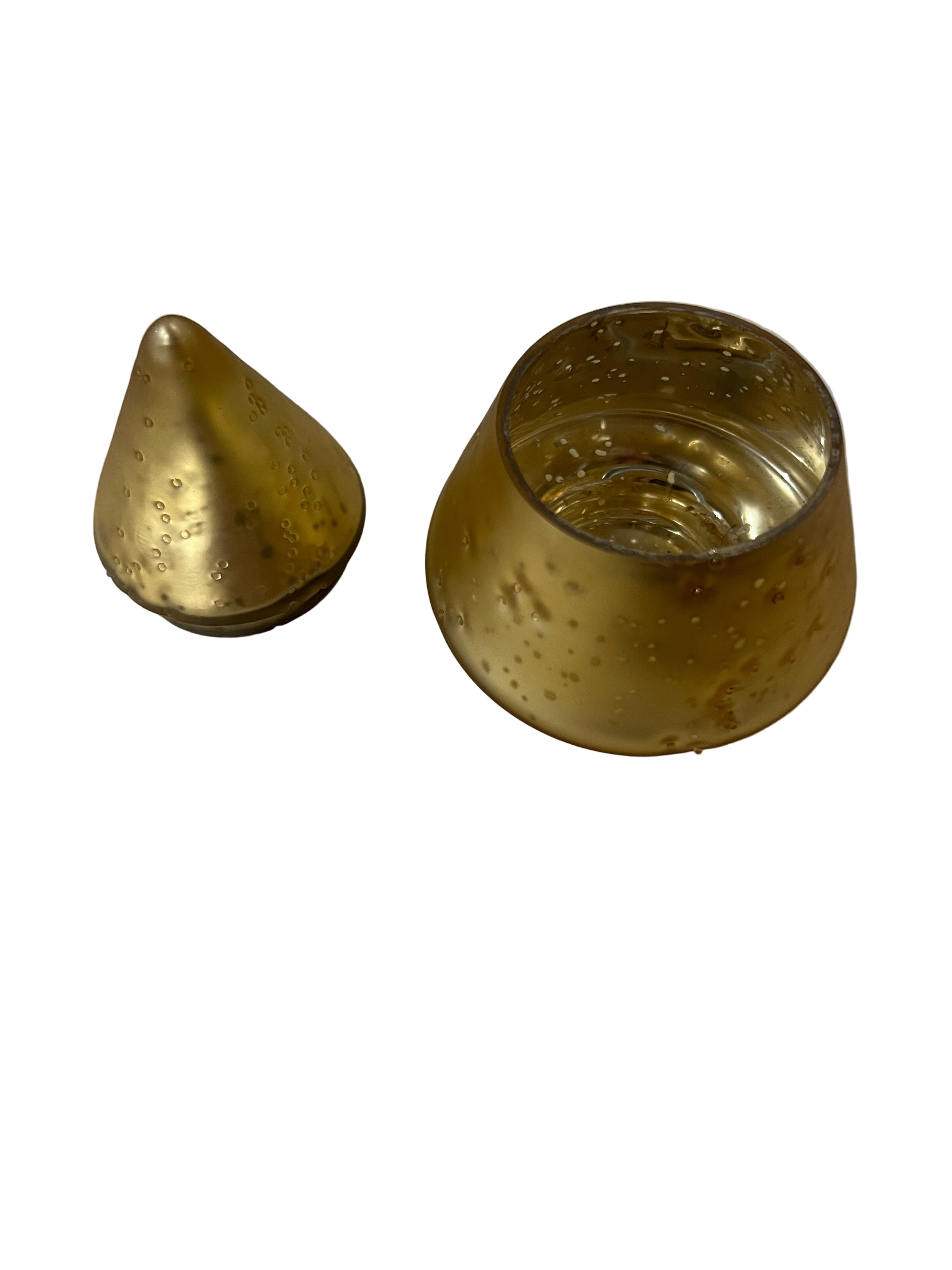 Small Gold Decorative Tree w/ Lid