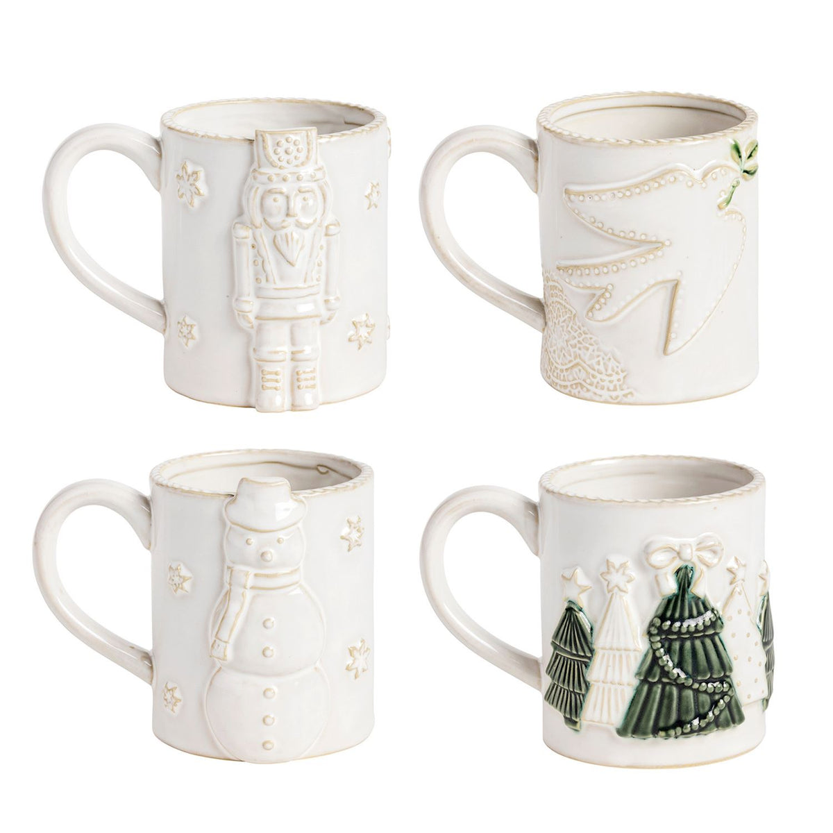 17oz White Christmas Mug (4 Styles)