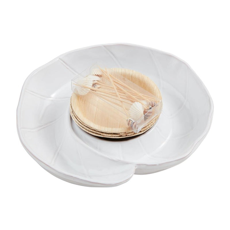 Seashell Server with Bowls and Picks (3 piece set)