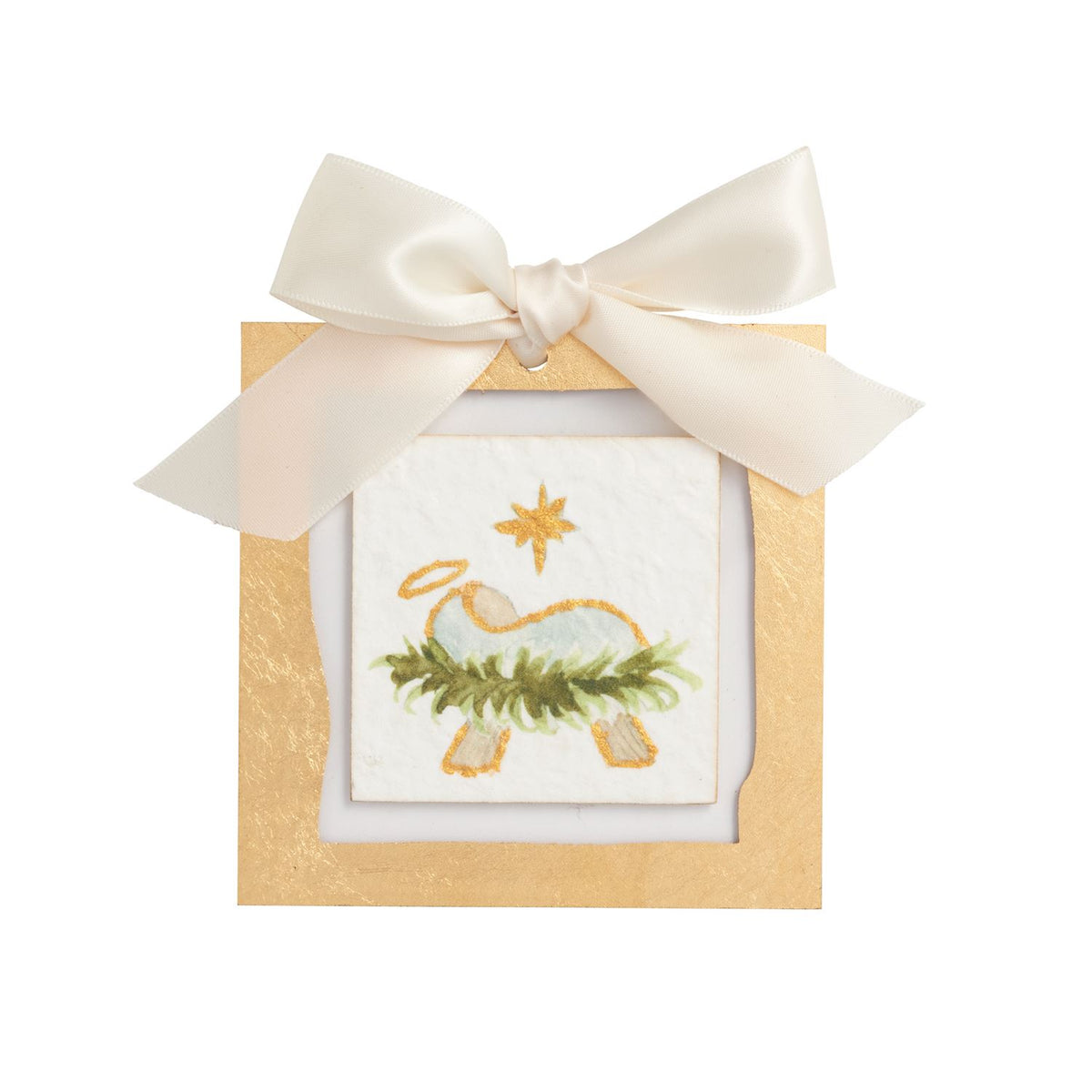 Gold Painted Acrylic Ornaments (4 Styles)