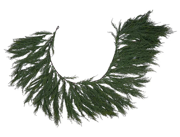 6ft Arborvitae Mantle Garland