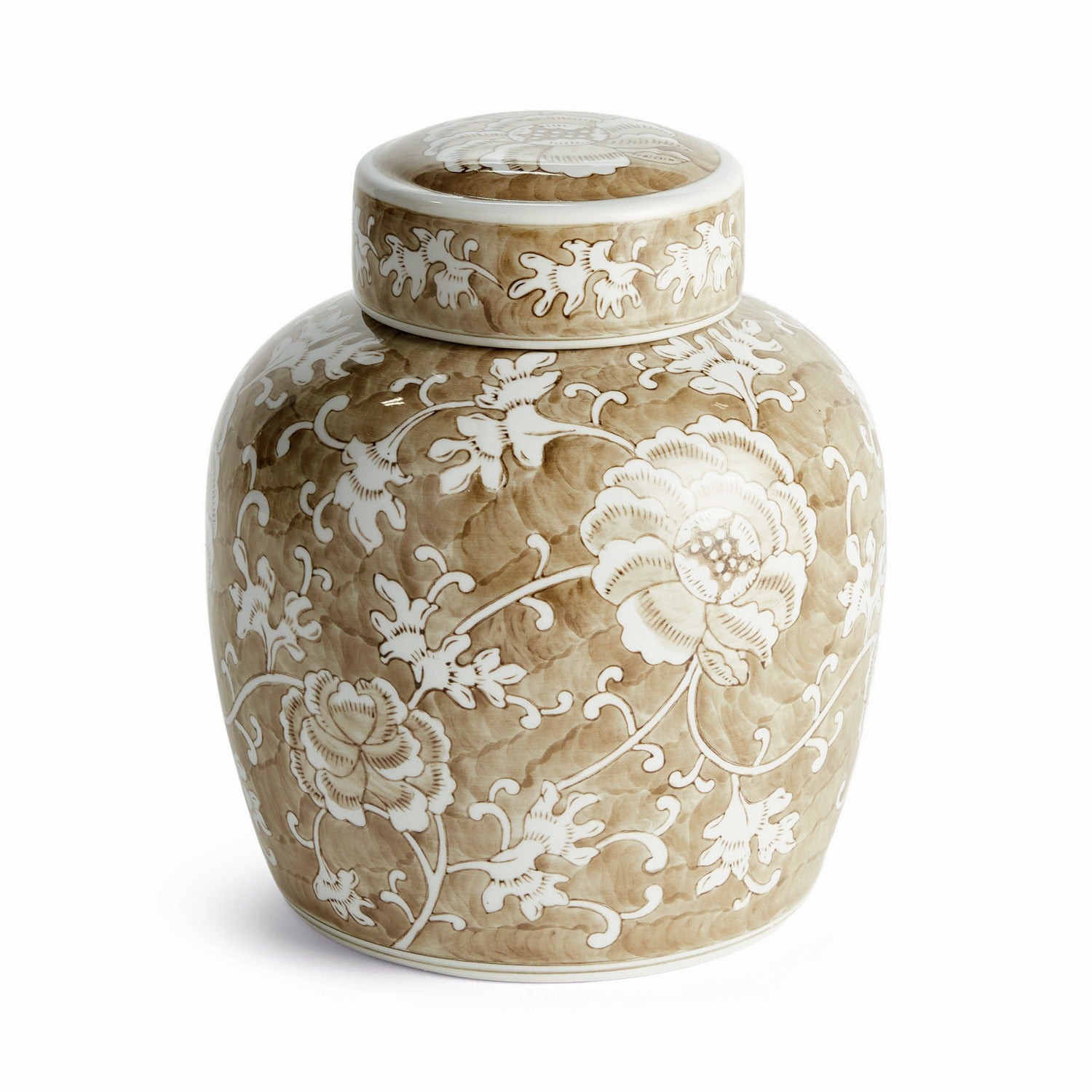 Province Lotus Lidded Jar