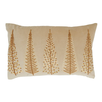 14x22 Beaded Christmas Tree Pillow (2 Colors)