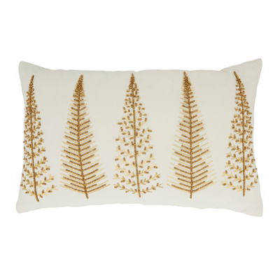 14x22 Beaded Christmas Tree Pillow (2 Colors)