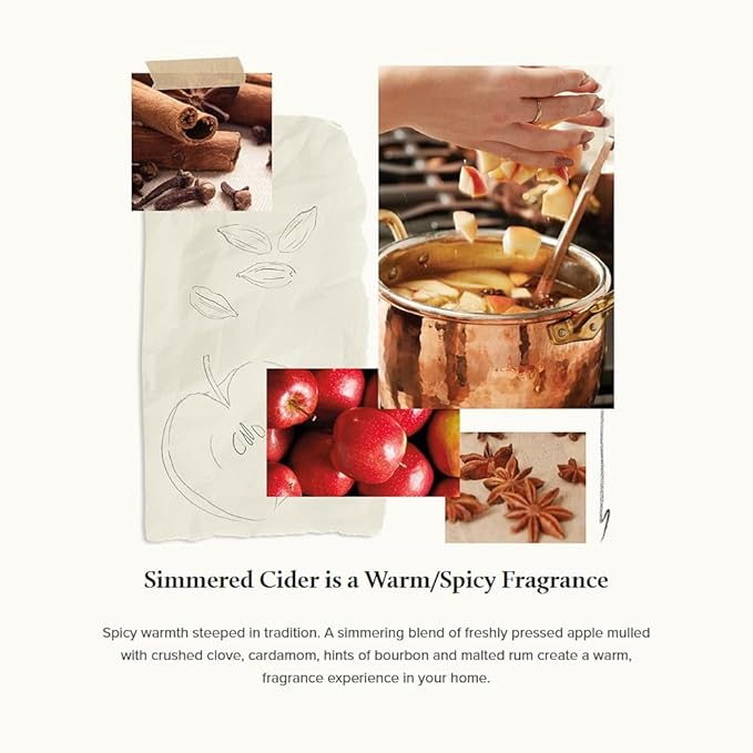 Simmered Cider Candle-13oz Harvest Red