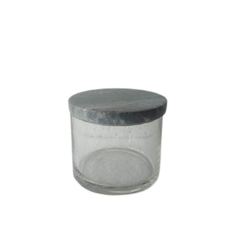 Glass Canister with Black Marble Lid (5 sizes)