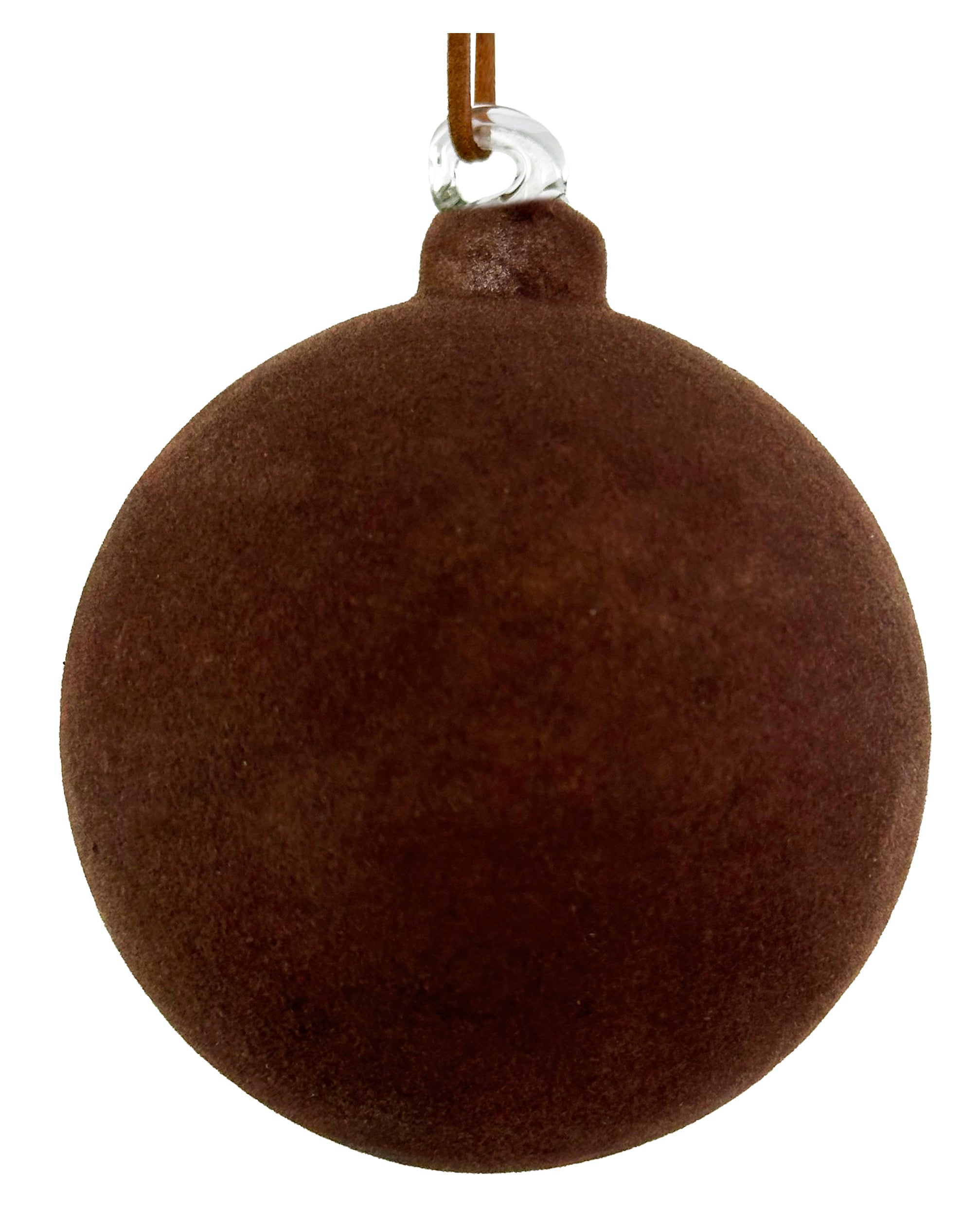 Chocolate Velvet Glass Ornament (2 Sizes)