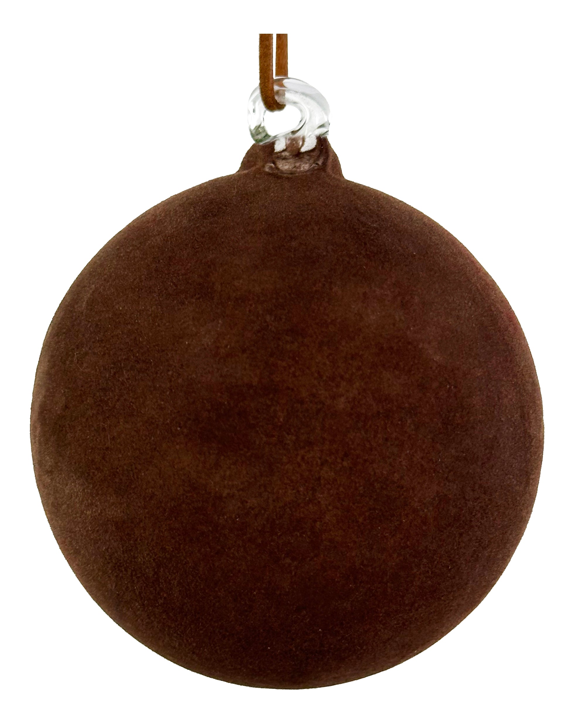 Chocolate Velvet Glass Ornament (2 Sizes)
