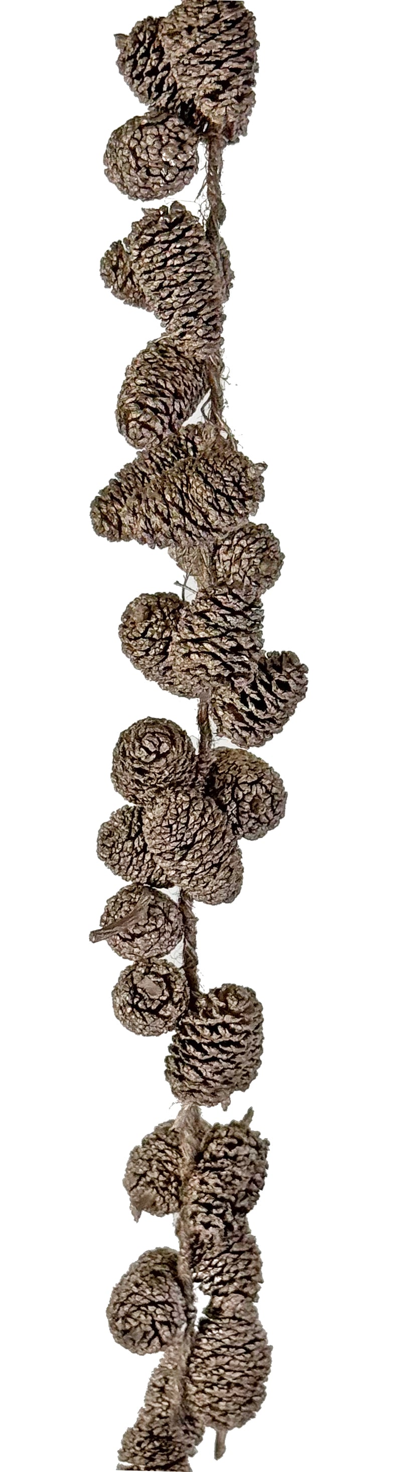 44" Mini Pinecone Garland-Champagne