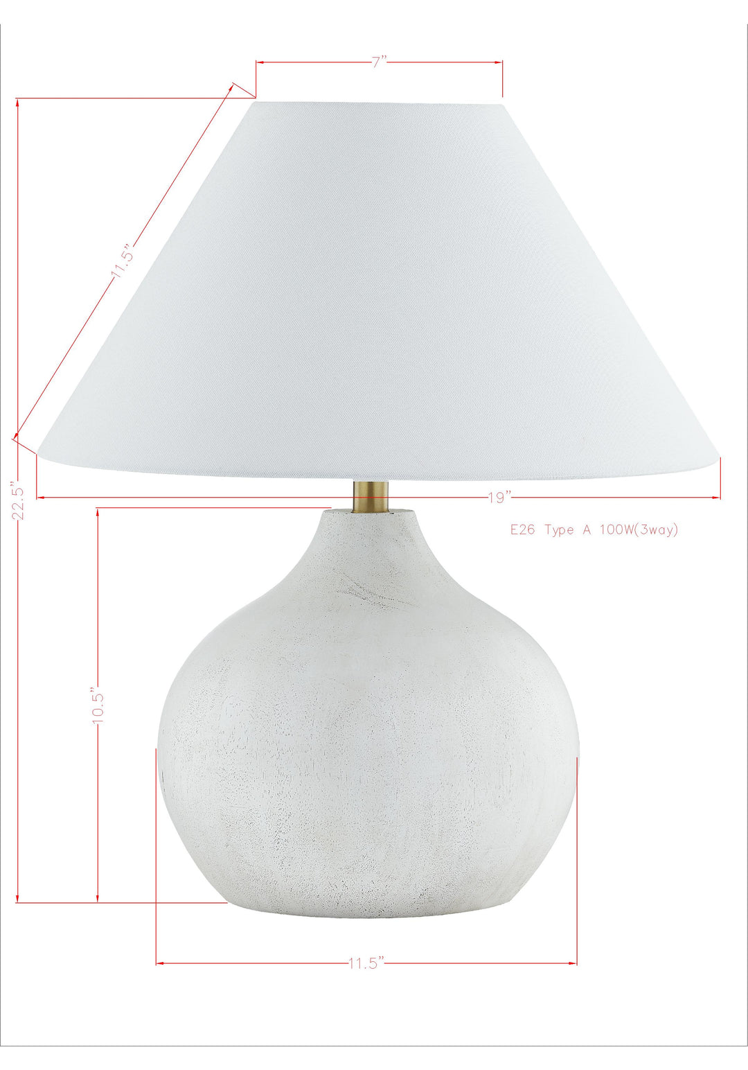 Halston Table Lamp-(Pair of 2) DS ONLY