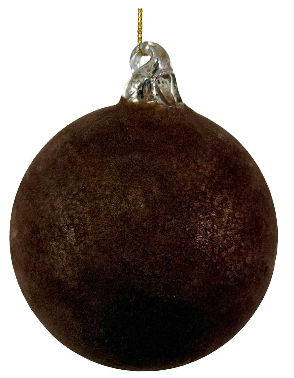 Chocolate Brown Velvet Ornament (2 Sizes)