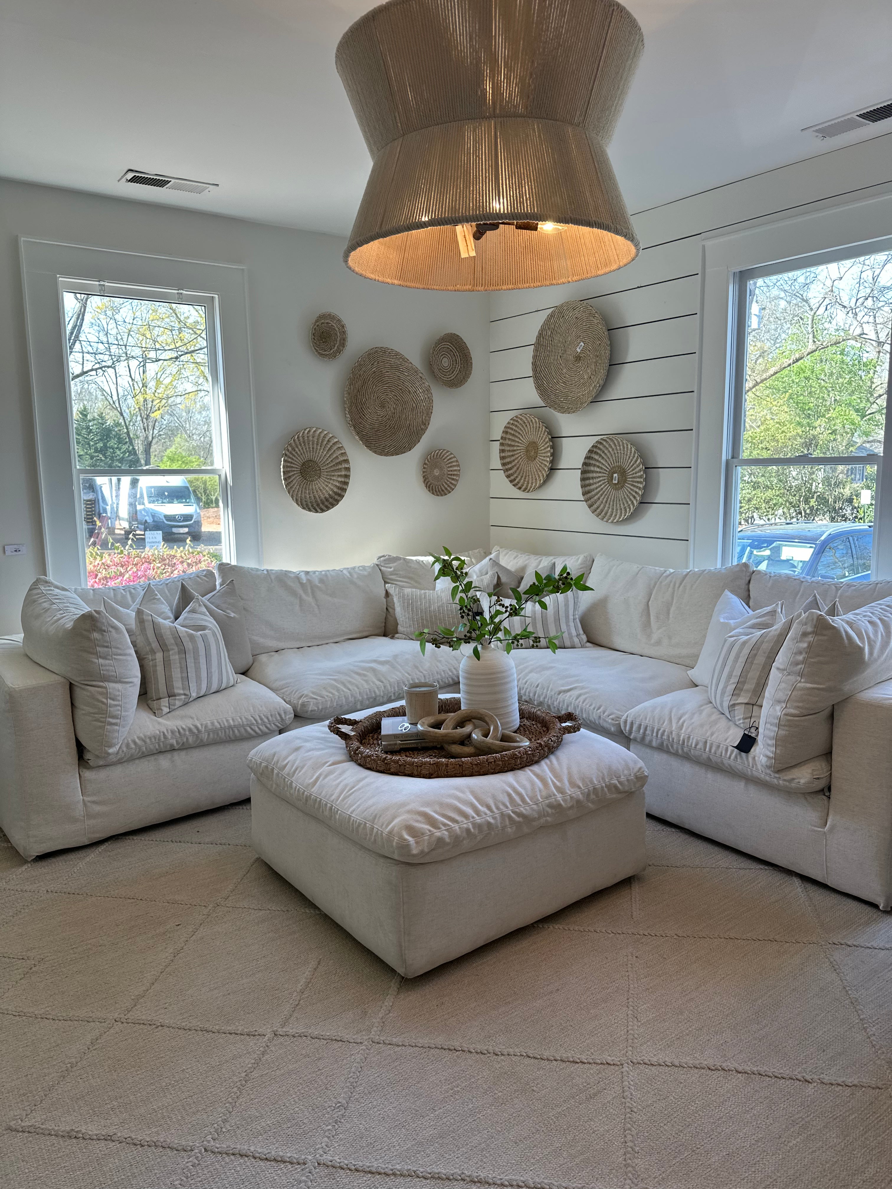 Woven Seagrass and Paper Rope Wall Art (5 sizes)