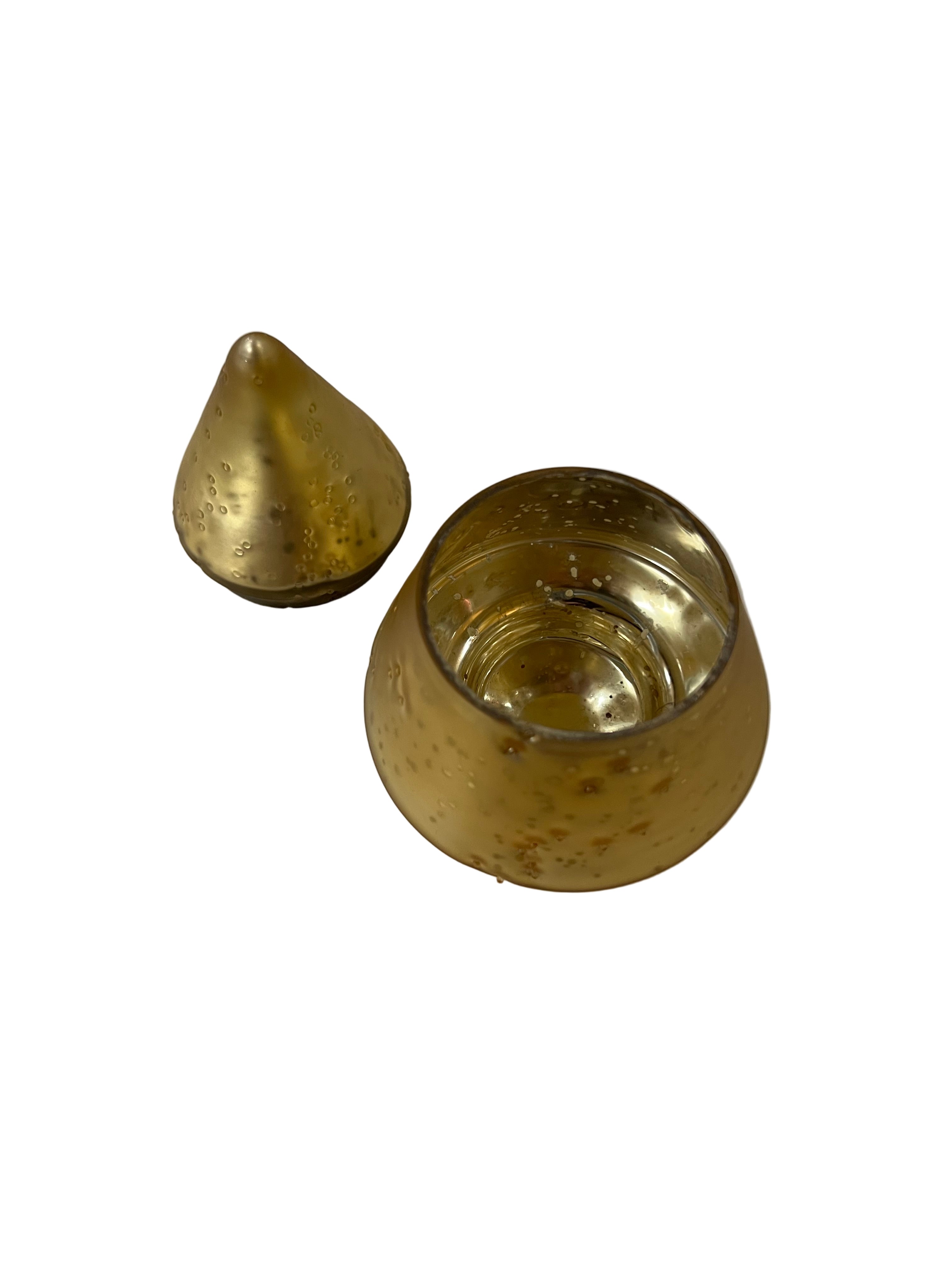 Small Gold Decorative Tree w/ Lid
