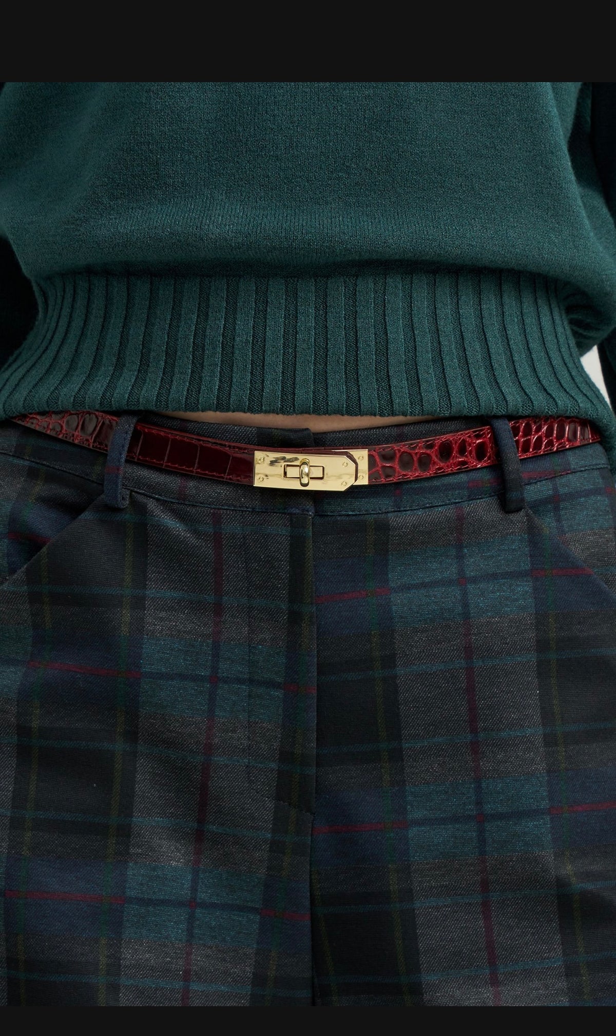 Leather Belt-Pebbled Wine