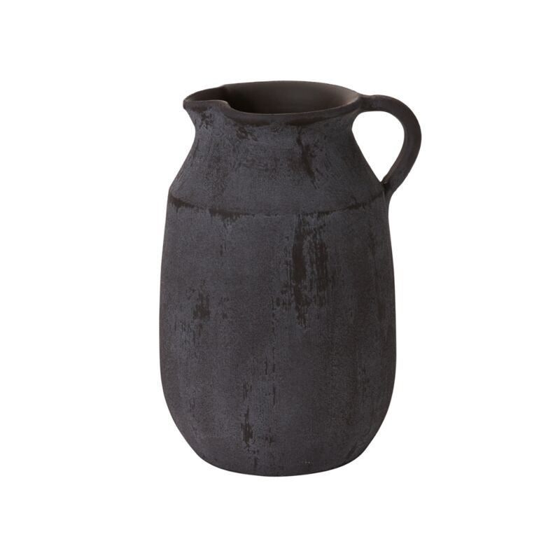 Charcoal Sanded Jug Vase