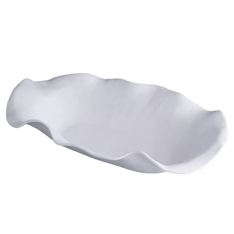 White Melamine Extra Large Oval Centerpiece