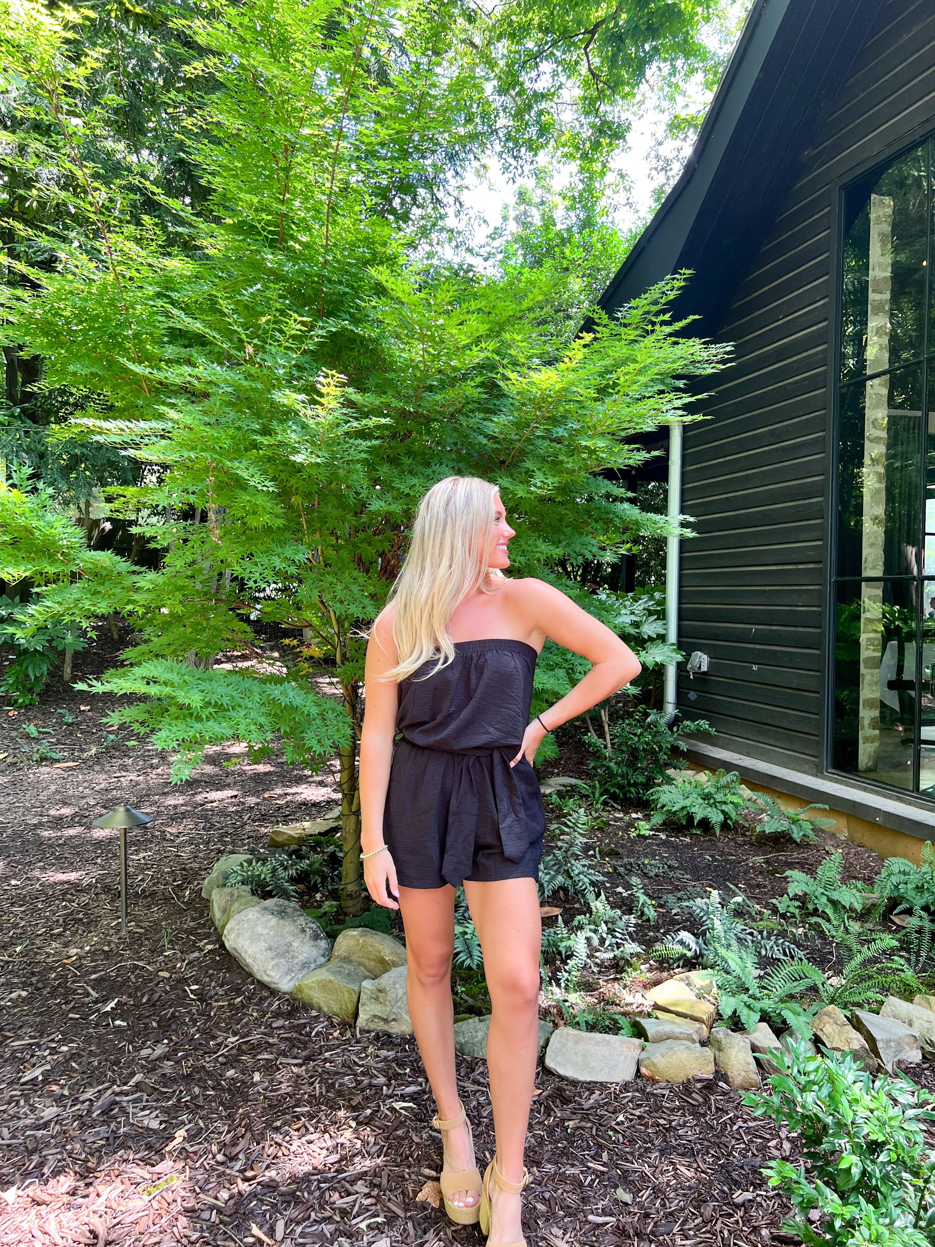 Mila Romper-Black