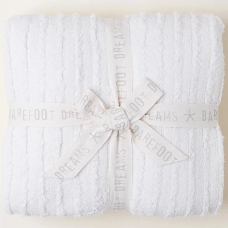 CozyChic Cream Angular Rib Blanket
