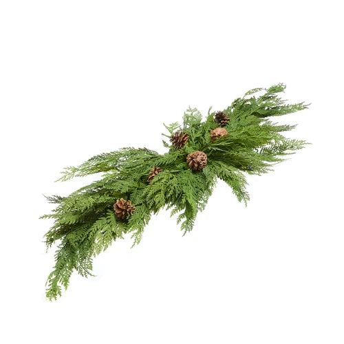 47" Cedar Swag w/ Pinecones