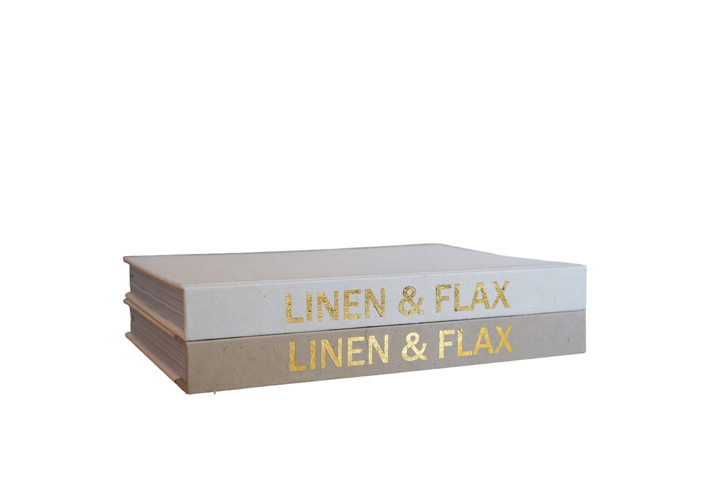 Linen & Flax Decorative Book (2 Colors)