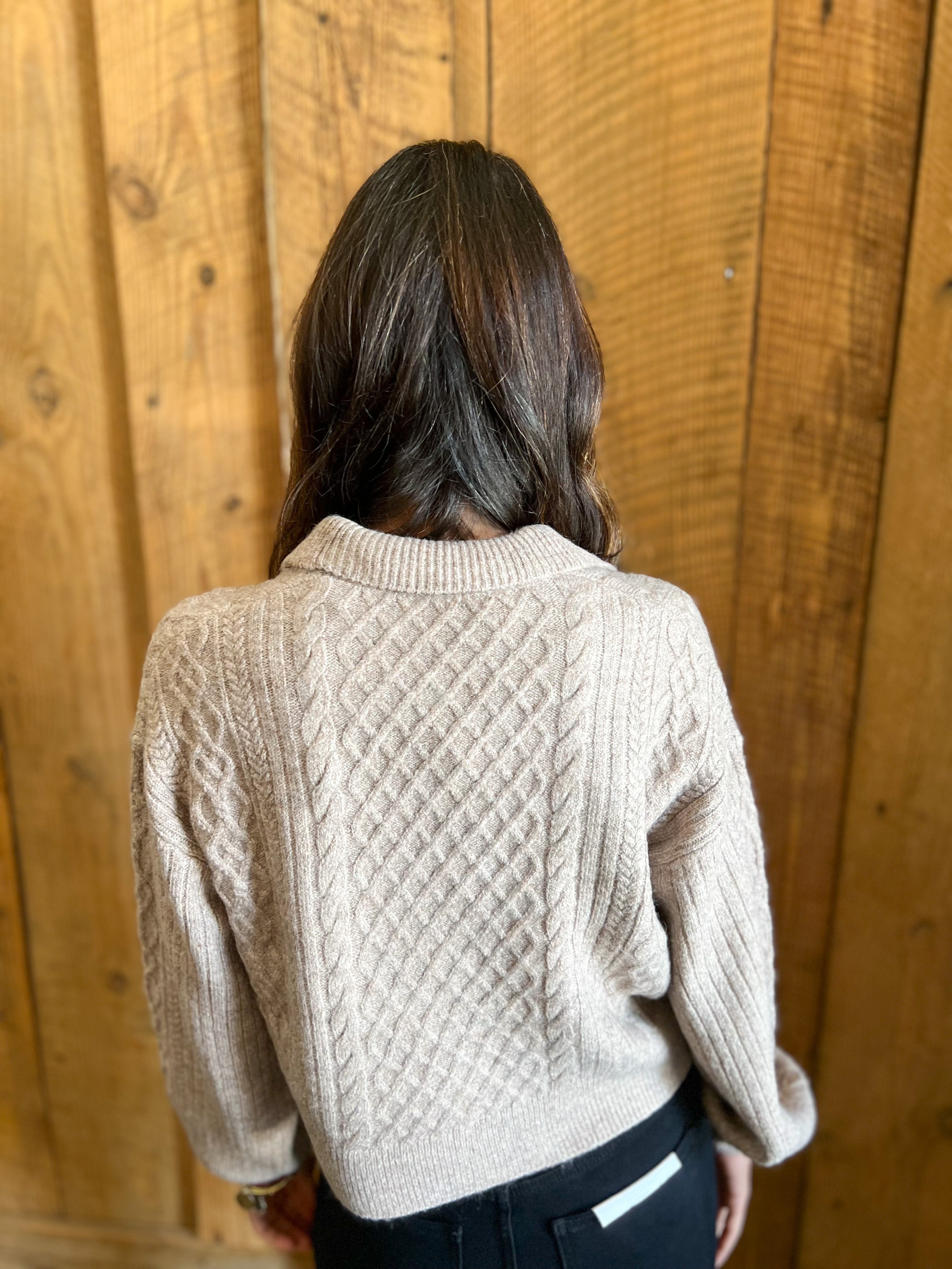 Napa Sweater-Taupe-Final Sale