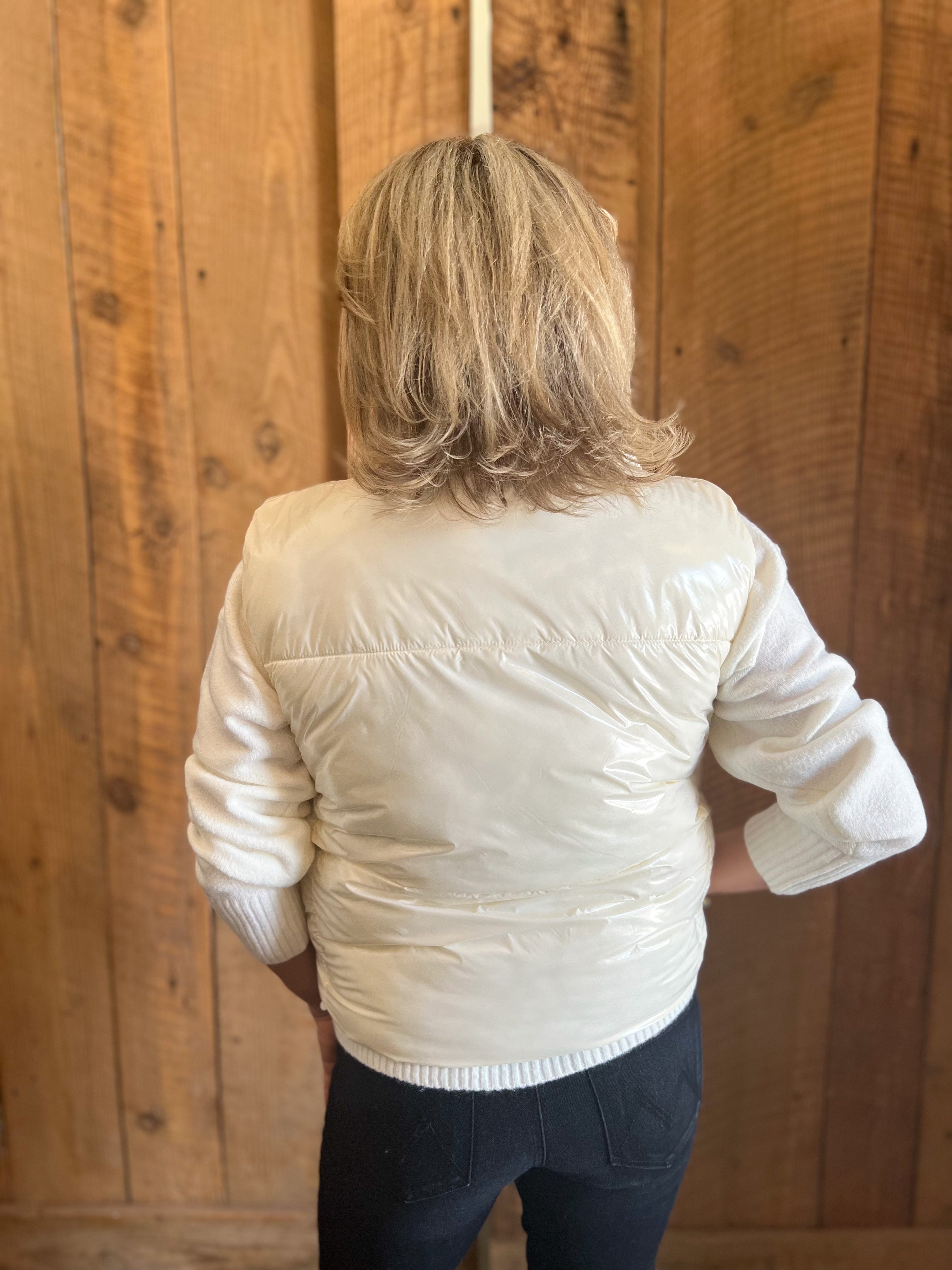 Marmi Puffer Vest-Off White