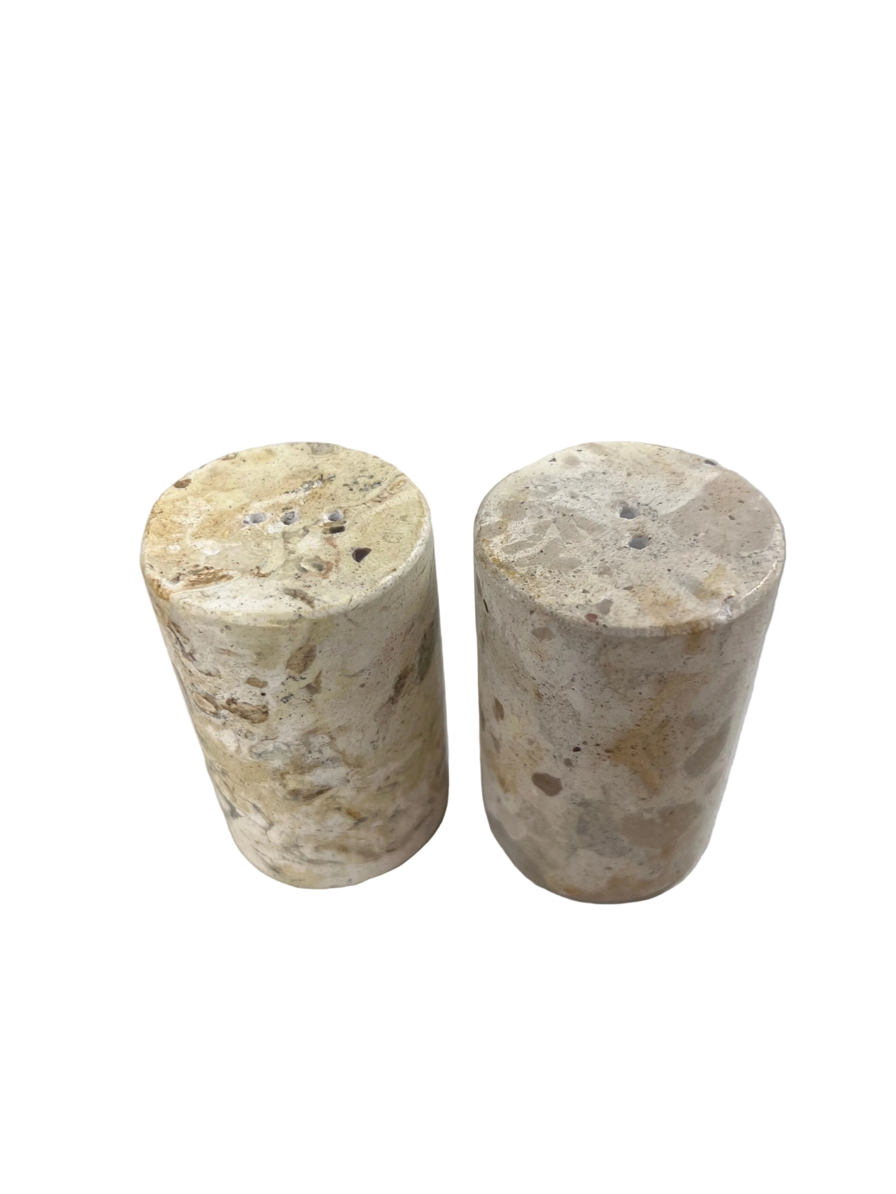 Marble Salt & Pepper Shakers (Set of 2)