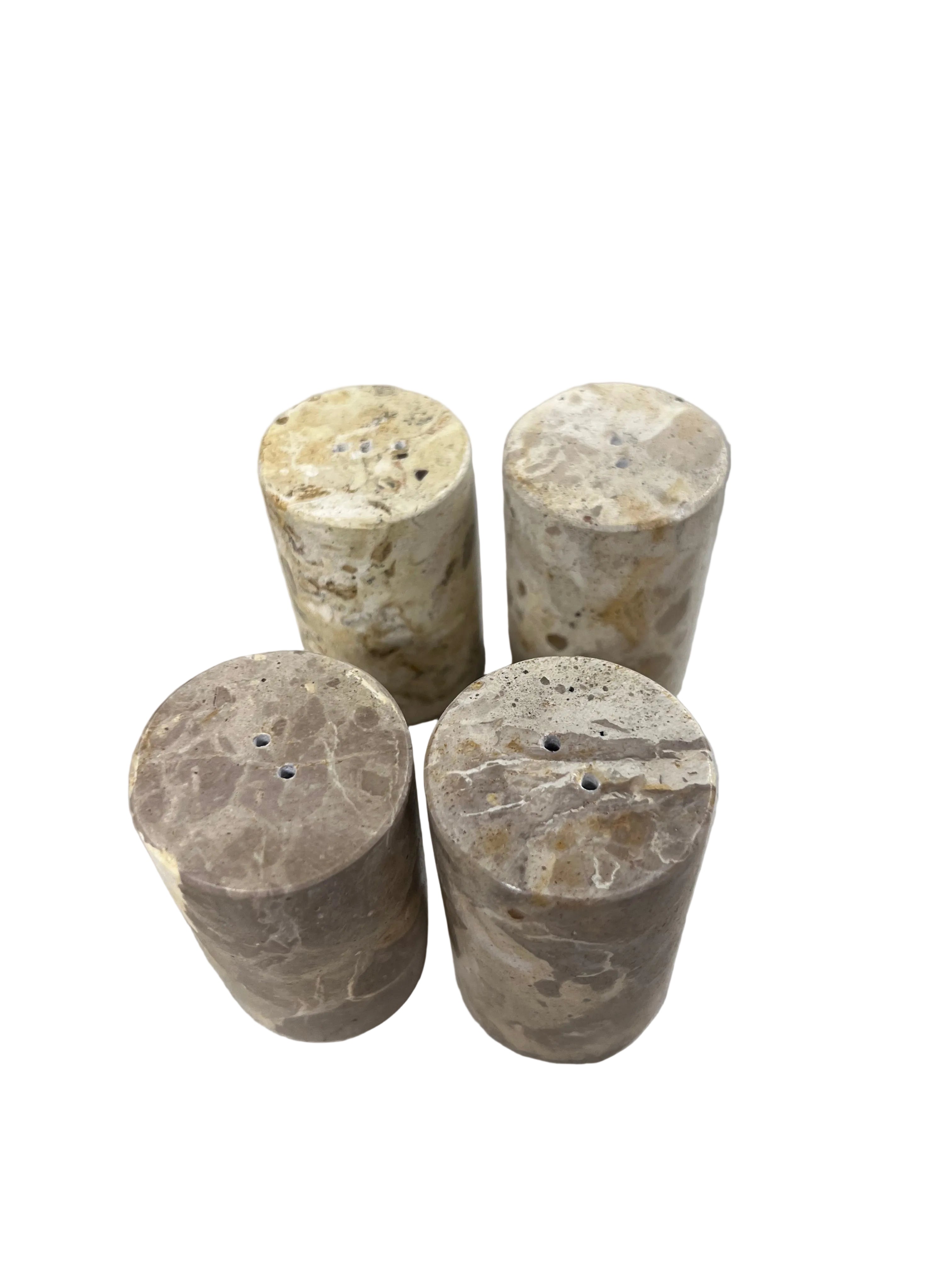 Marble Salt & Pepper Shakers (Set of 2)
