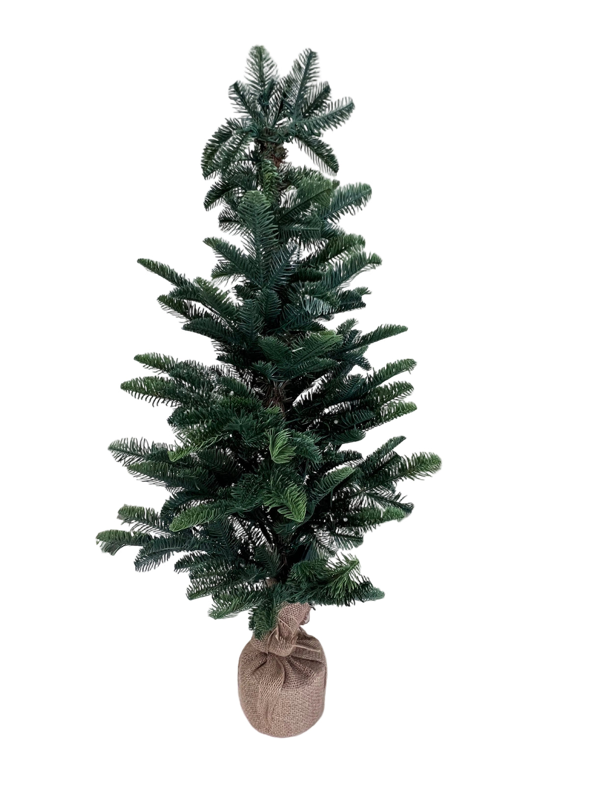 3ft Pre-Lit Pine Tree w/ Burlap Base