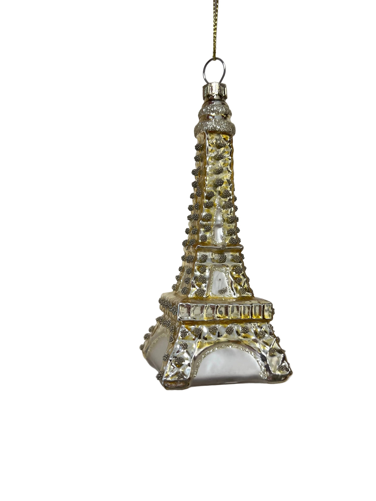Glass Eiffel Tower Ornament-Gold