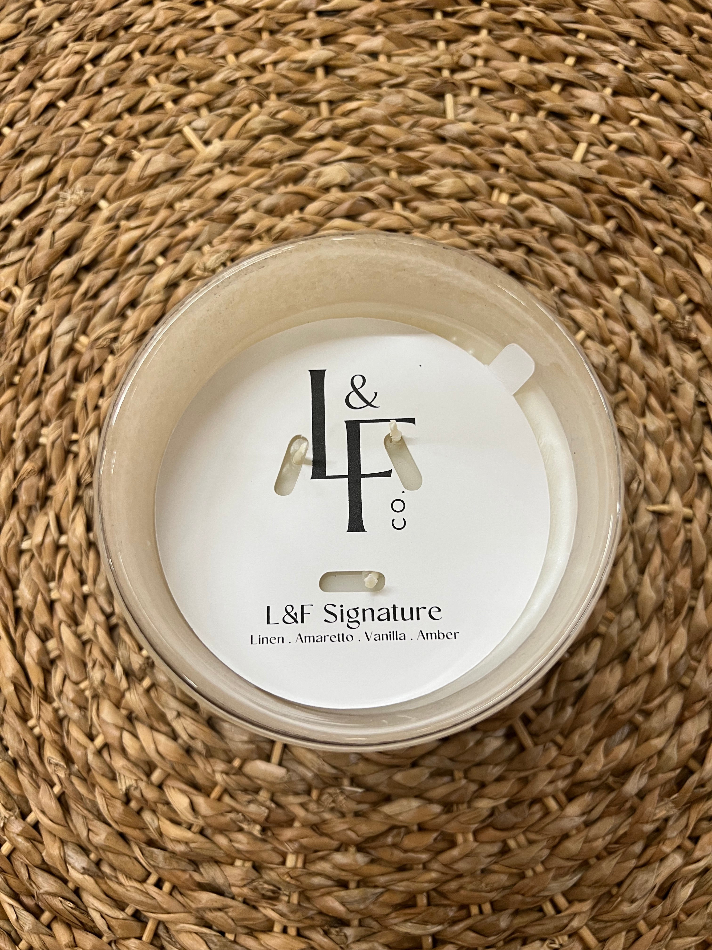 L&F Signature Candle 5x5 30oz (5 Scents)
