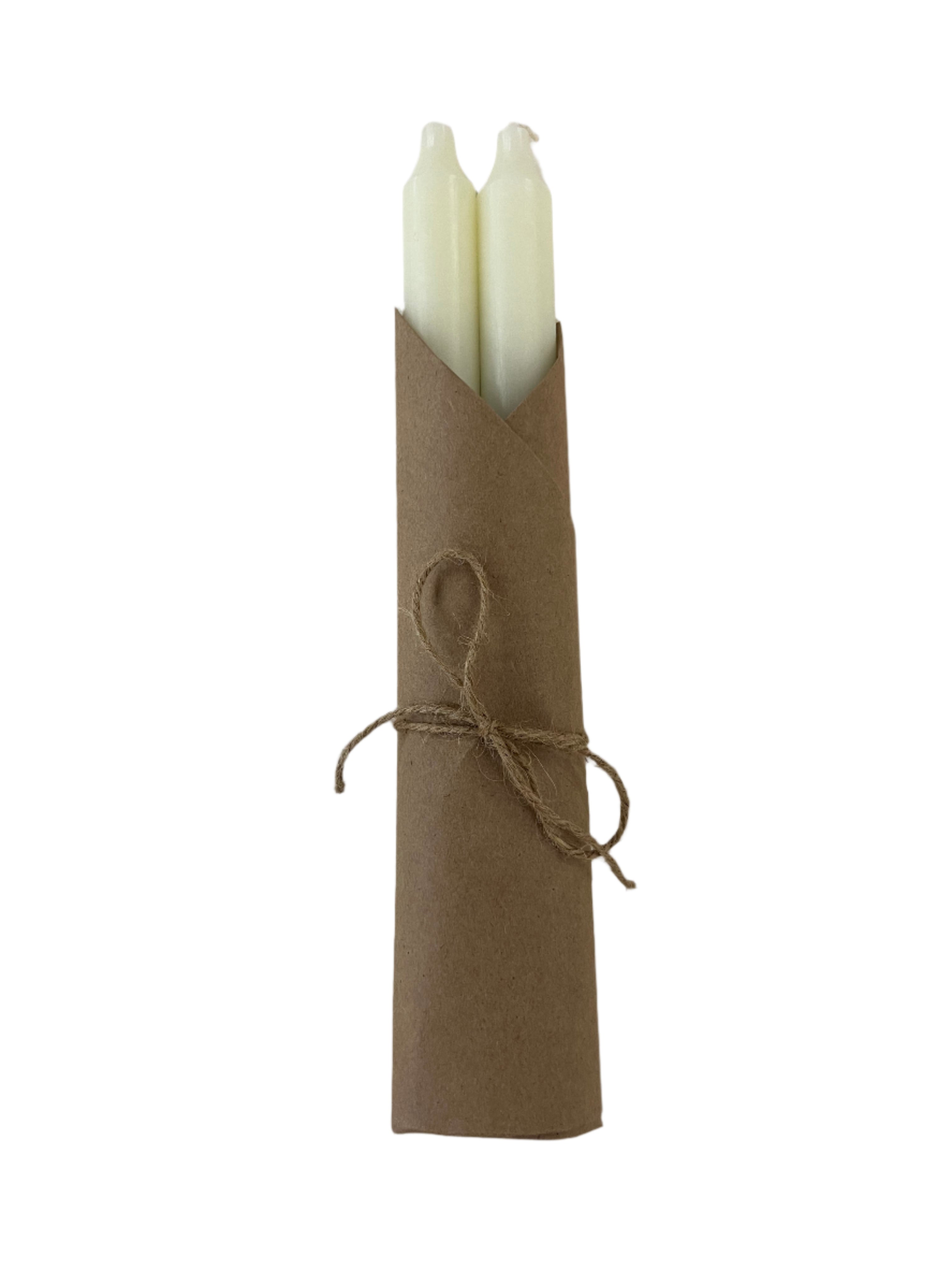 7" Ivory Taper Candles (2pk)