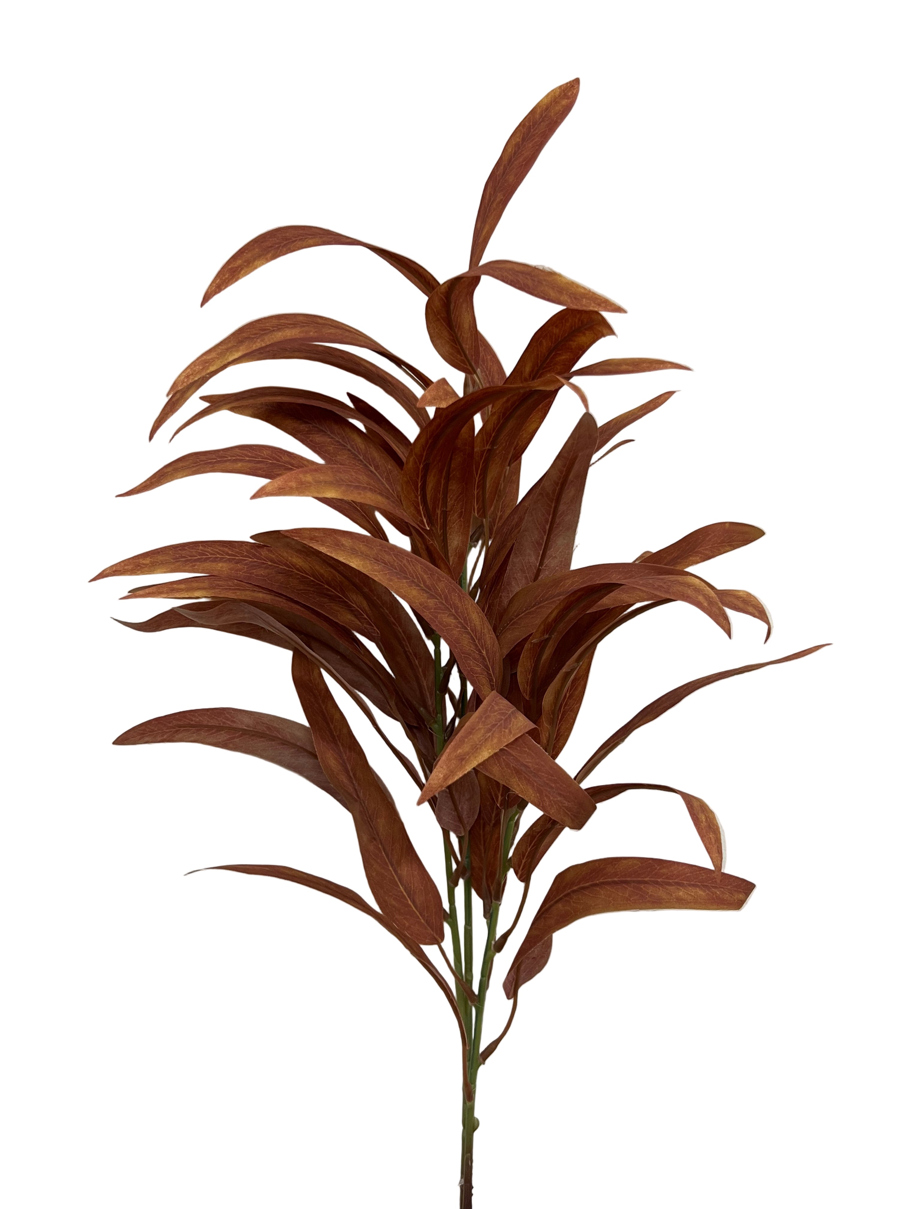 28" Willow Leaf Spray-Burnt Orange
