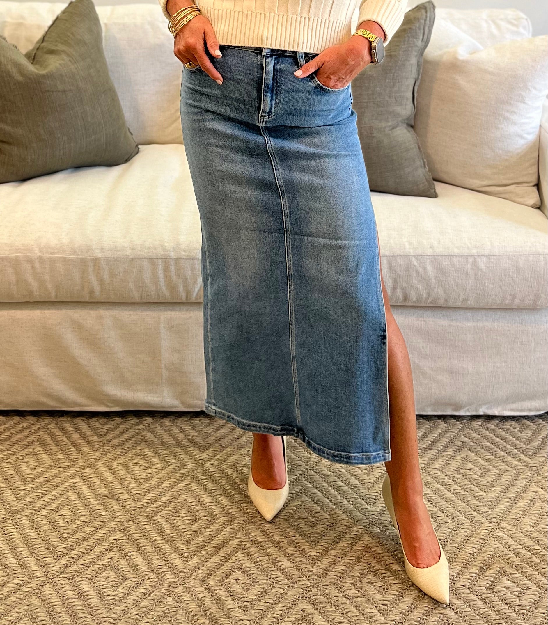 Peyton Denim Skirt