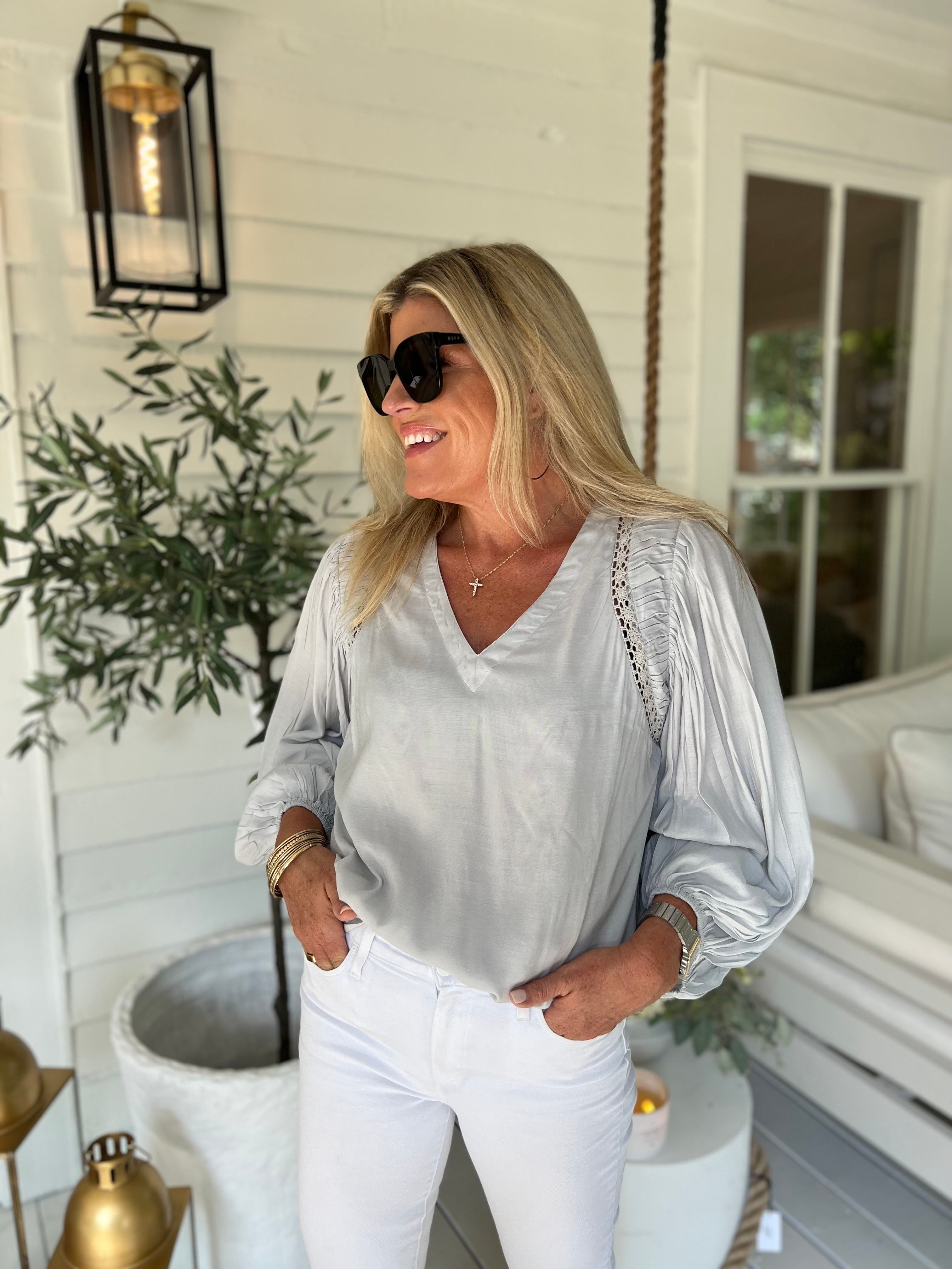 Camilla Blouse-Lilac Ash
