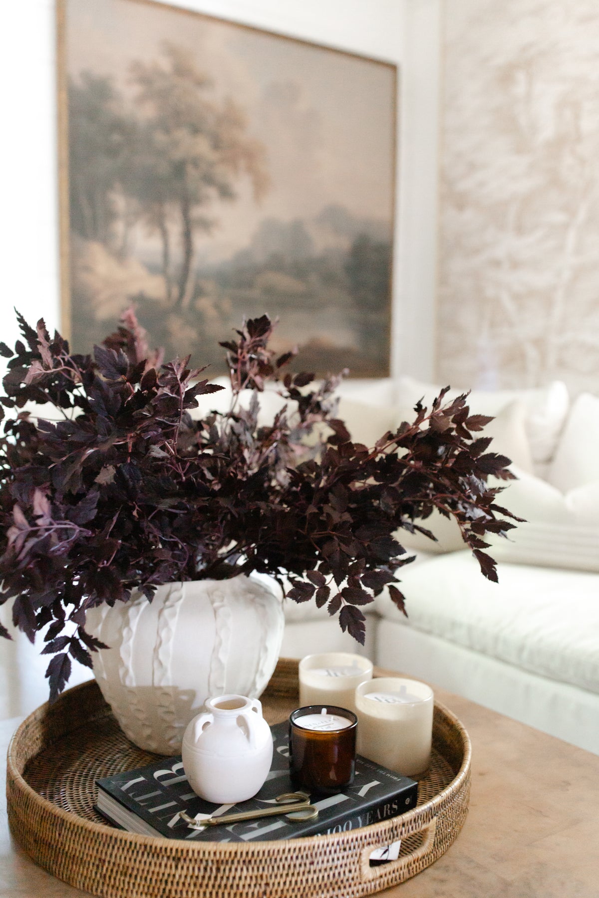 31" Cimicifuga Leaf Stem-Plum