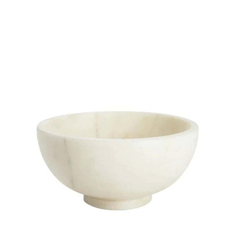 White Marble Bowl - 6"