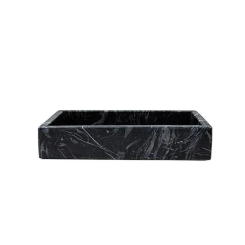 Black Marble Napkin Tray