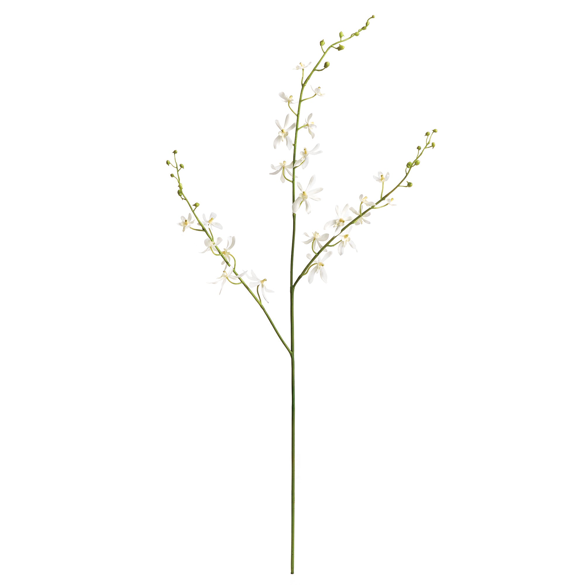 40" White Orchid Stem