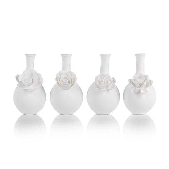 White Porcelain Bud Vases (4 Styles)