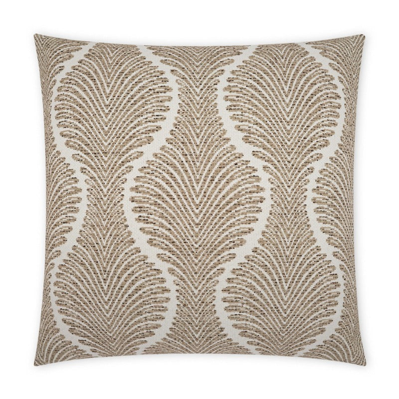 Palm Taupe Outdoor Pillow 22" x 22"
