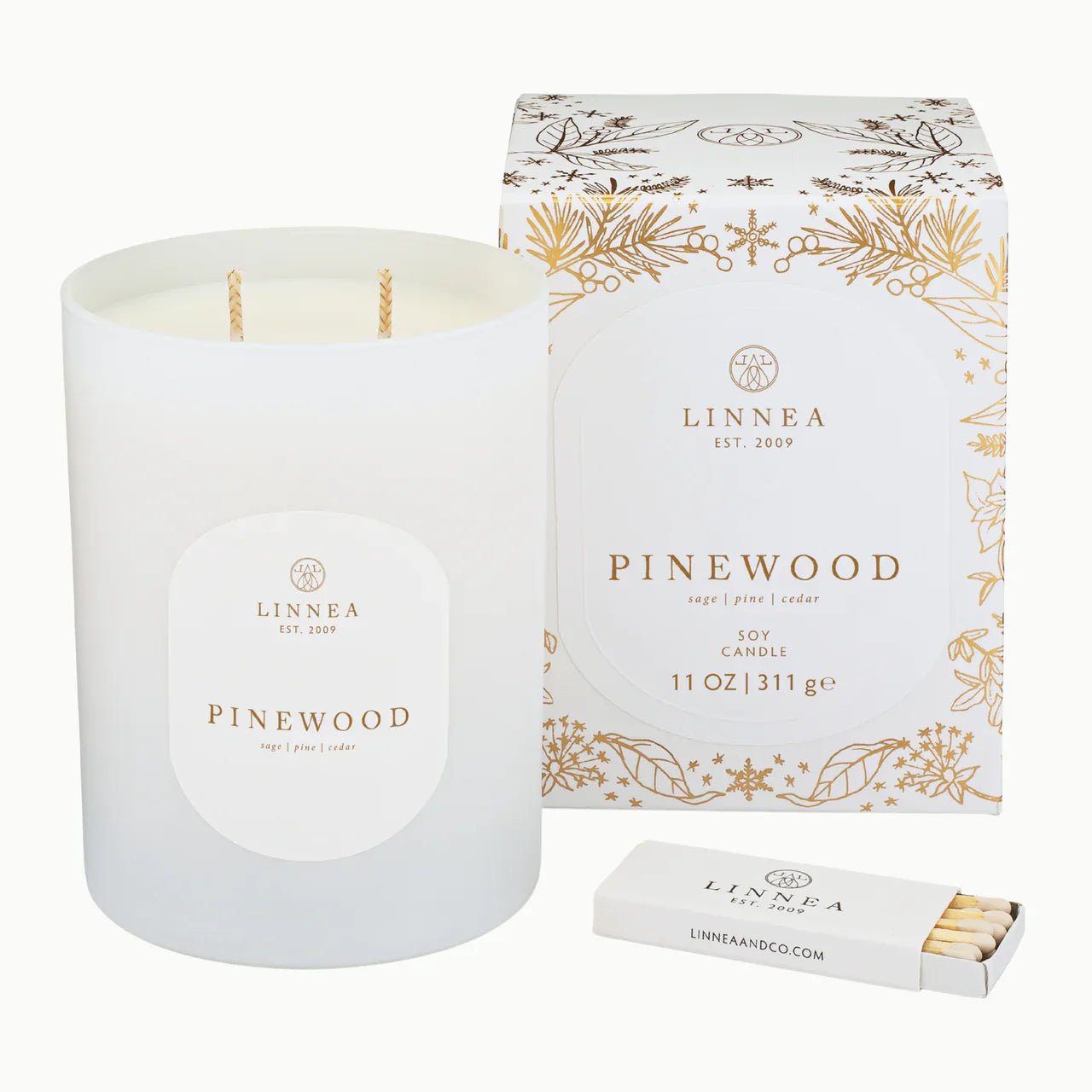 LINNEA Pinewood Candle 11oz