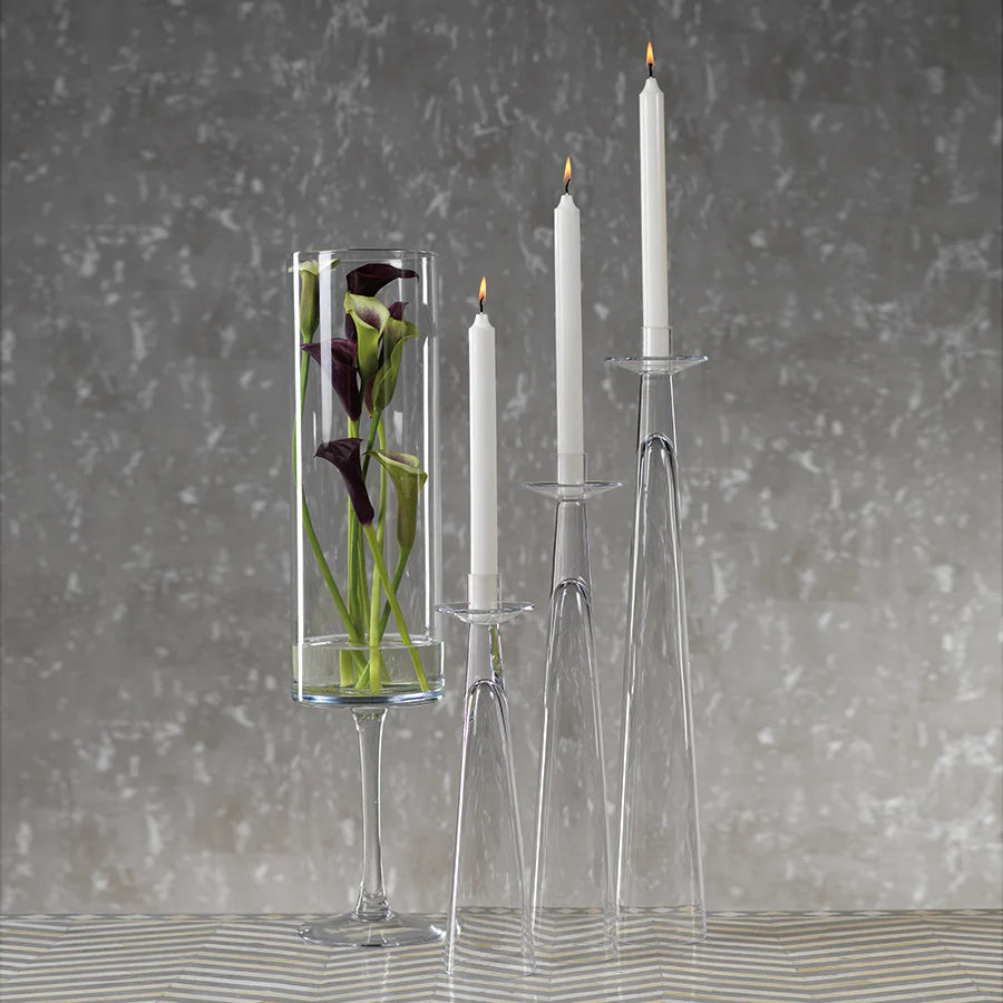 Glass Taper Candle Holder (3 Sizes)