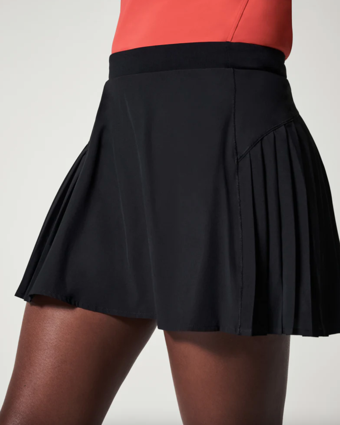Get Moving Pleated Skort-Black