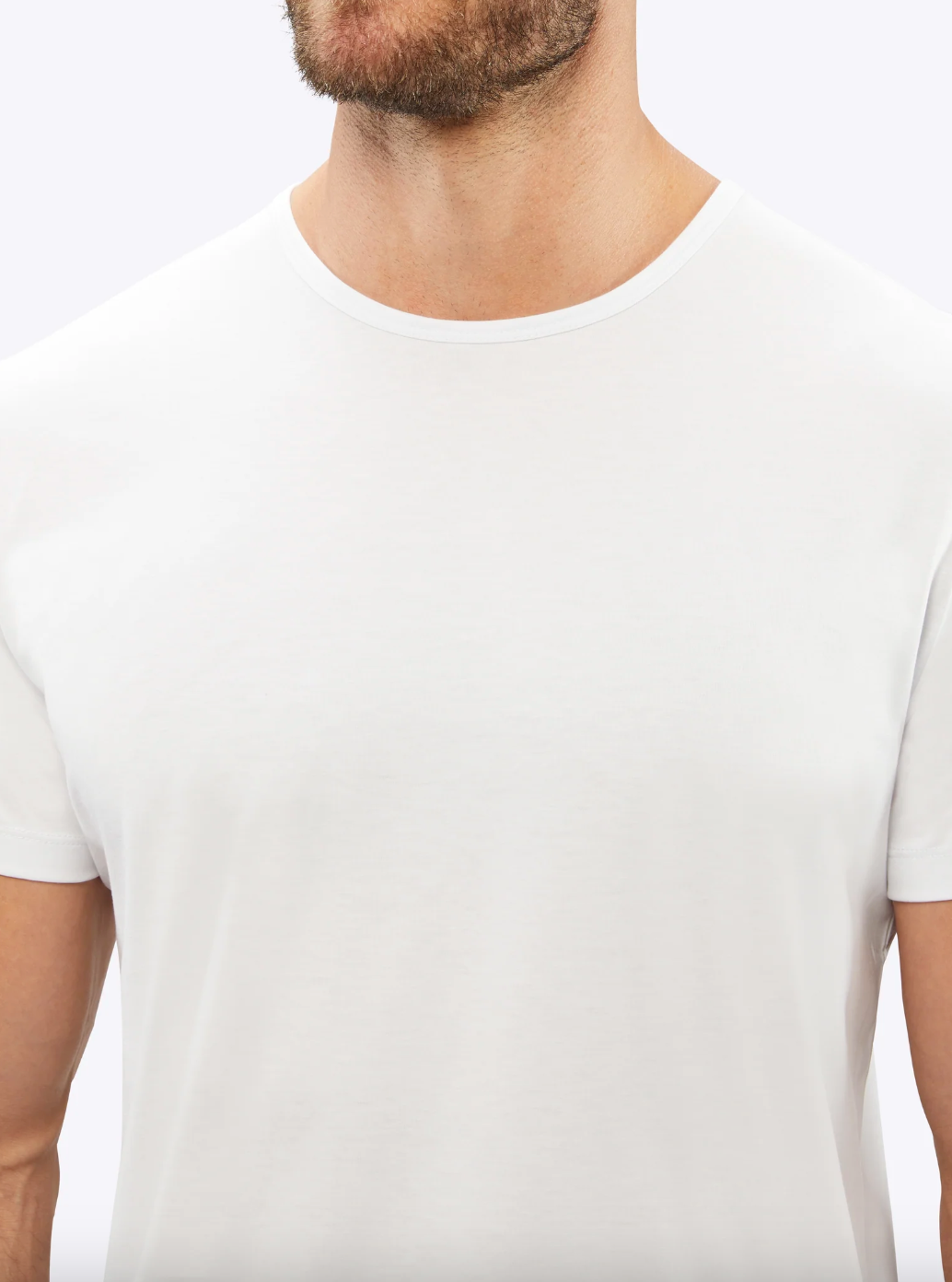 Curve Hem Tee-White